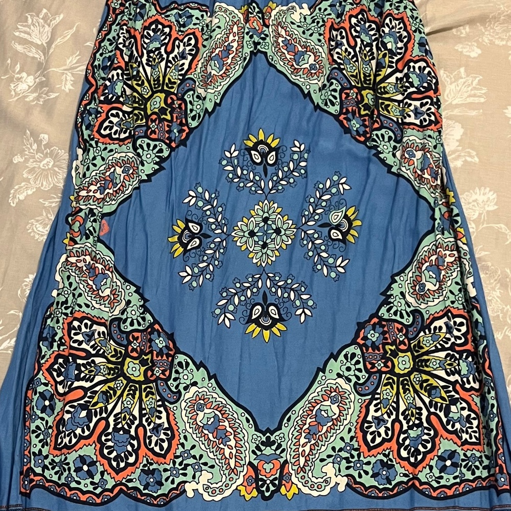 Roxy Maxi Dress Blue W Patterns - image 1